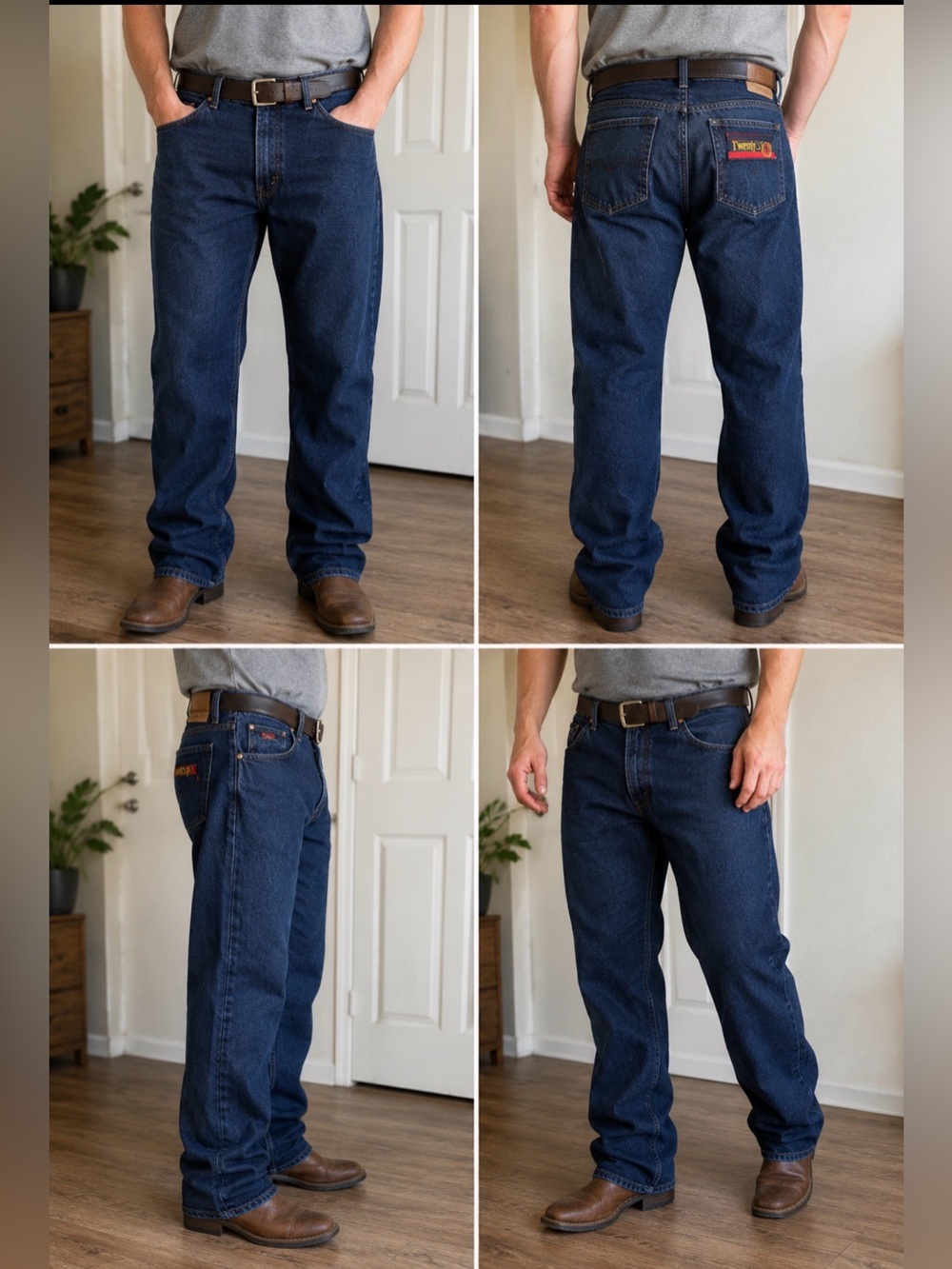Twenty X Relaxed Fit Style 22 Original Men’s Jeans 36x36 Dark Wash Denim